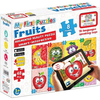 Image 1 of Jagu Образователни говорещи пъзели Jagu - Моят първи пъзел, плодове, 48 части (94-120)