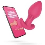 EasyToys EasyConnect Вибриращ анален плъг Axel с управление през приложение - розов (P25158)
