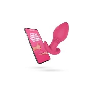 EasyToys EasyConnect Вибриращ анален плъг Axel с управление през приложение - розов (P25158)