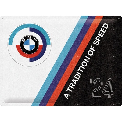 Nostalgic Art Plechová Ceduľa BMW Motorsport Tradition Of Speed
