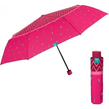 Дамски неавтоматичен чадър Perletti Time 26177, Цикламен