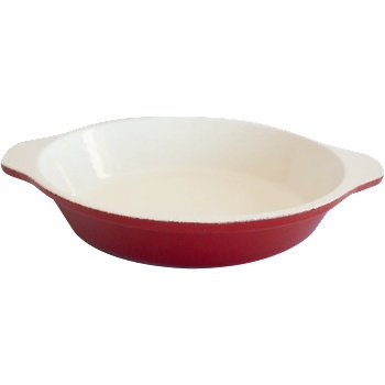 HORECANO Чугунена шола кръг с керамично покритие 24см(lq 8604) (014799)