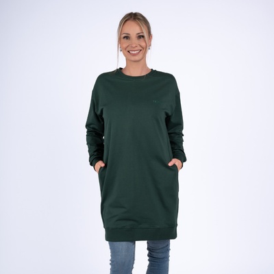 Moniel kojící mikina dlouhá Basic Dark Green – Zboží Dáma