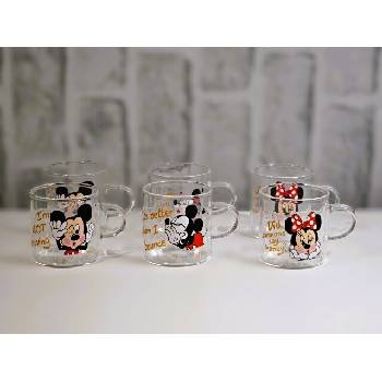 120 ML Mini Mickey стъклени чаши за кафе, чай, мляко, лате (2-14122)