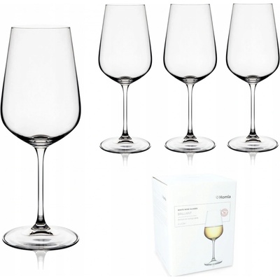 Homla Skleničky na bílé víno Brilliant bezbarvé 4 x 360 ml