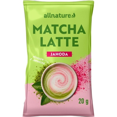 Allnature Matcha Latte Jahoda 20 g