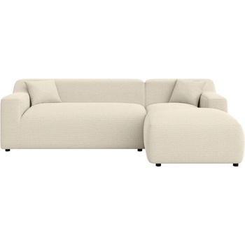 ROPEZ Бежово-кремав ъглов диван от рипсено кадифе (десен ъгъл) Martin - Ropez (Martin Narożnik L - Prawa OT tk. Lincoln 3 Standard)