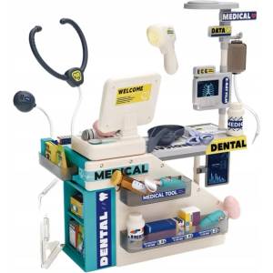 Lean Toys Игрален комплект Lean Toys - Лекар, стоматолог и фармацевт, 51 части, със светлини и звуци (27120) - ozone