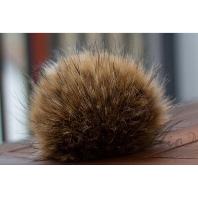 Bambule 20cm Středně hnědá s černými konečky