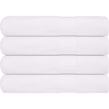 vidaXL Кърпи 4 бр бели 100x200 см 360 gsm 100% памук (136666)