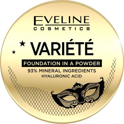Eveline Cosmetics Variété minerálny kompaktný púder s aplikátorom 02 Natural 8 g