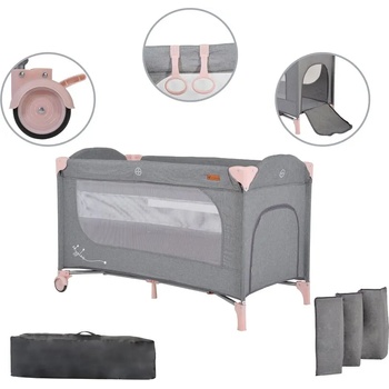 Image 1 of Cangaroo Детска кошара Skyglow 2 розов