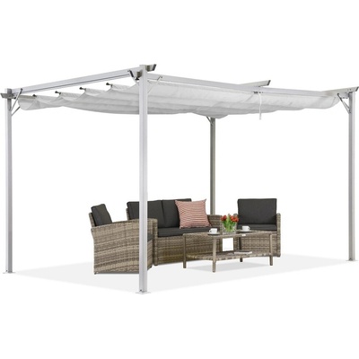 Garden Point terasová pergola La Palma 3x4m Bílá
