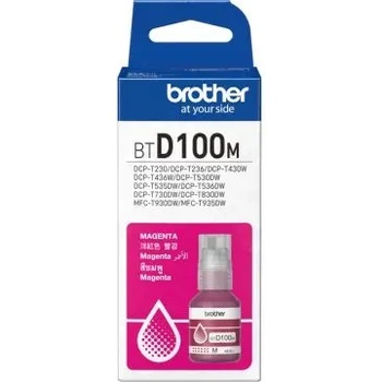 Image 1 of BROTHER БУТИЛКА МАСТИЛО ЗА BROTHER MFC-T930DW/DCP-T830DW/DCP-T730DW/DCP-T530DW/DCP-T430W/DCP-T230 - Ink Bottle - Magenta - PN BTD100M (BT-D100M) (201BRABTD100M)