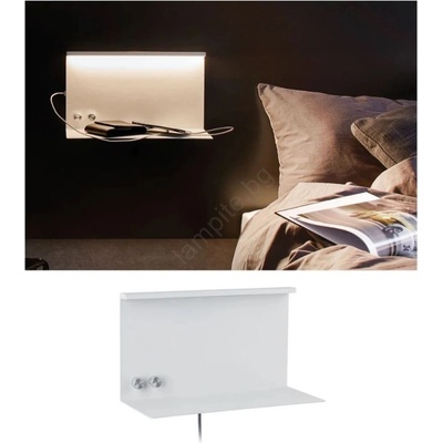 Paulmann 78919 - LED/4, 5W Димируема лампа с рафт и USB + LED/1, 6W 230V (W3642)