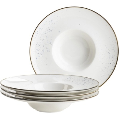 Mäser súprava gurmánskych tanierov Pintar White modré bodky 26 cm 4 ks