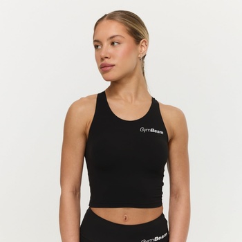 GymBeam Дамски спортен топ BEAT Black M