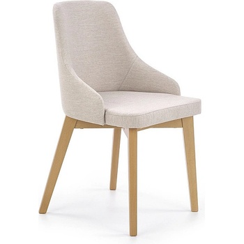 Halmar Трапезен стол toledo меден дъб / бежов