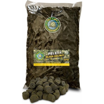 Chyť a pusť Pelety BLACK halibut 10 kg 20 mm