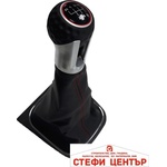 Paolo Топка за скоростен лост с маншон съвместима с VW Golf GTI 03-12 с 6 скорости - червен конец (58344) - steficenter