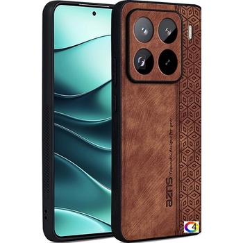 Xiaomi 15 Pro Удароустойчив Кожен Калъф AZNS + Скрийн Протектор - Черен, Зелен, Син, Лилав, Кафяв