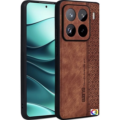 Xiaomi 15 Pro Удароустойчив Кожен Калъф AZNS + Скрийн Протектор - Черен, Зелен, Син, Лилав, Кафяв