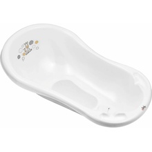 MALTEX Vanička so zátkou a protišmykovou podložkou Zebra 84 cm White