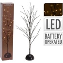 H&S Decoration H&SImitáciaácie Vianočný stromček 48 LED čierny 60cm Vianočné modernéImitáciaácie