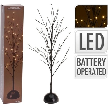 H&S Decoration H&SImitáciaácie Vianočný stromček 48 LED čierny 60cm Vianočné modernéImitáciaácie