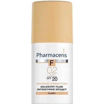 Pharmaceris F-Fluid Foundation intenzivně krycí make-up s dlouhotrvajícím efektem SPF20 2 Sand For All skin Types with Imperfections 30 ml