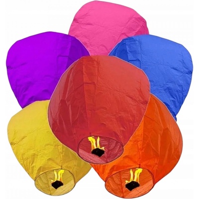 1Mcz Lampiony štěstí 70x30cm 10ks, vícebarevné – Zboží Mobilmania