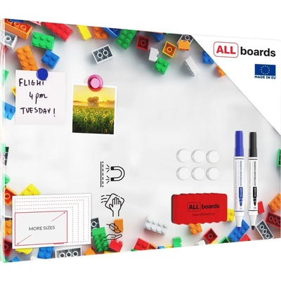 Allboards magnetická metalová tabule s potiskem 60 x 40 cm -