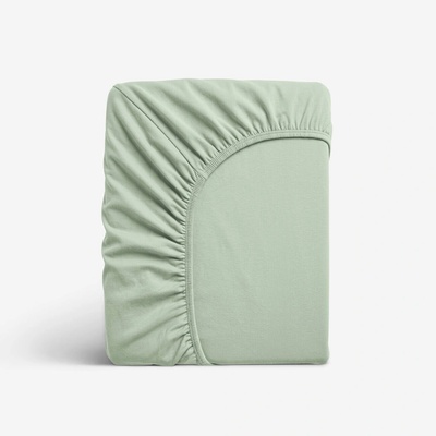 Goldea jersey elastické prostěradlo banánové 90x200
