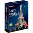 CubicFun 3D puzzle svítící Eiffelova veža 82 ks