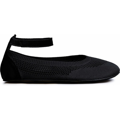 Ahinsa shoes dámské pletené balerínky Comfort Softy 2.0 černé