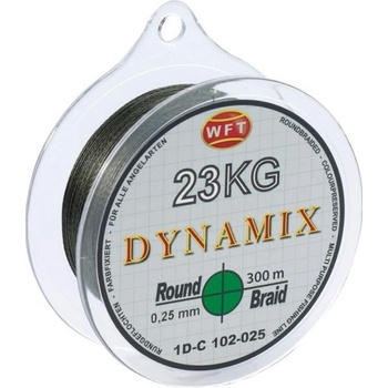 WFT Šnúra Round Dynamix KG Zelená 150m 0,10mm 10kg