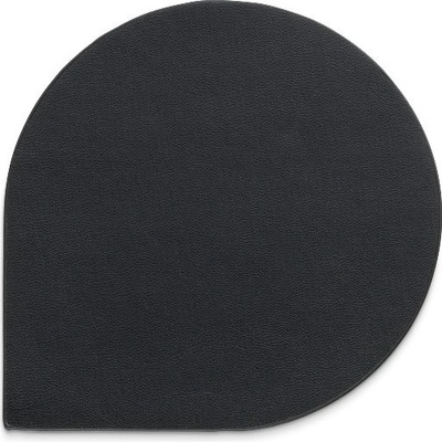 KELA Podtácek EDEL PU kůže 4ks světle černá 10,0x10,0x0,17cm KL-12667
