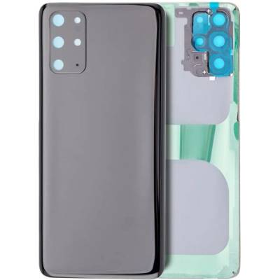 Zadní sklo + kryt kamery Samsung Galaxy S20 Plus 5G (bez loga) – kosmická černá – Aftermarket Plus SAM3519