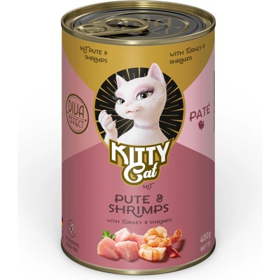 Kitty Cat Adult Pate Morčacie mäso a krevety 6 x 400 g