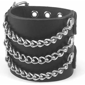 Leather & steel fashion гривна Triple - LSF1 111