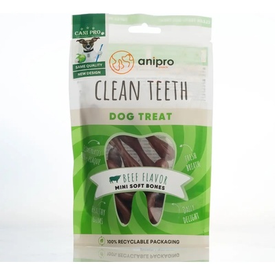 anipro - Дентални мини кокалчета, говеждо, 14 бр, 84 гр