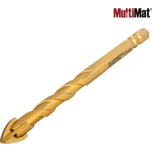 Raider Свредло MultiMat 4Cut TIN Hex 1/4" O10x118 mm (159945) (159945)