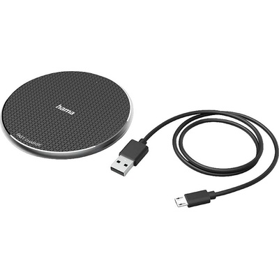 Hama bezdrátová indukční nabíječka 00201683, výstup Qi standard, 2000 mA, černá – Zboží Mobilmania