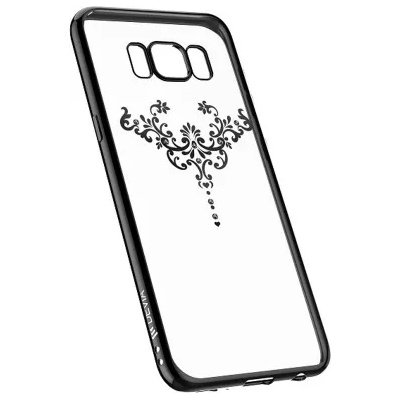 Samsung Силиконов калъф кейс за Samsung G965 S9 Plus Devia Iris черен АРТ