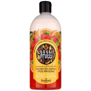 Farmona Tutti Frutti Orange & Strawberry sprchový a koupelový gelový olej Orangise your Day 500 ml