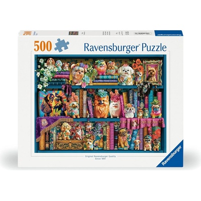 Ravensburger Пъзел Ravensburger от 500 части - Скъпоценни порцеланови кученца (7012001466)