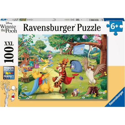 Ravensburger Пъзел Ravensburger от 100 XXL части - Мечо Пух идва на помощ (7012997)