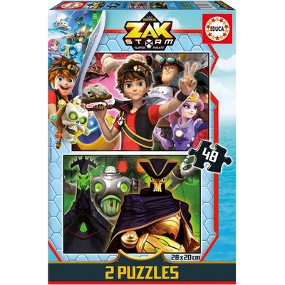 Educa EDU17733 Zak Storm 2 x 48 dílků