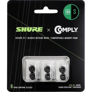 Shure Резервни тапички за слушалки in-ear серия SE и AONIC, размер S SHURE EACYF1