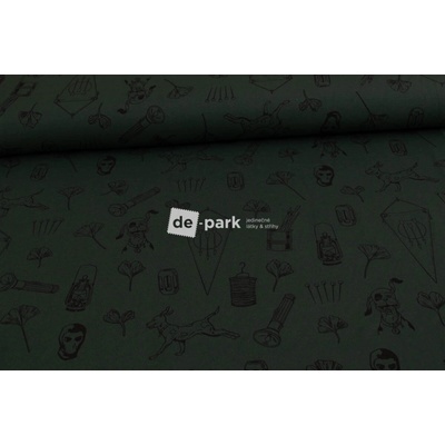 de-park Úplet - Rychlé šípy - lahvově zelená - 678